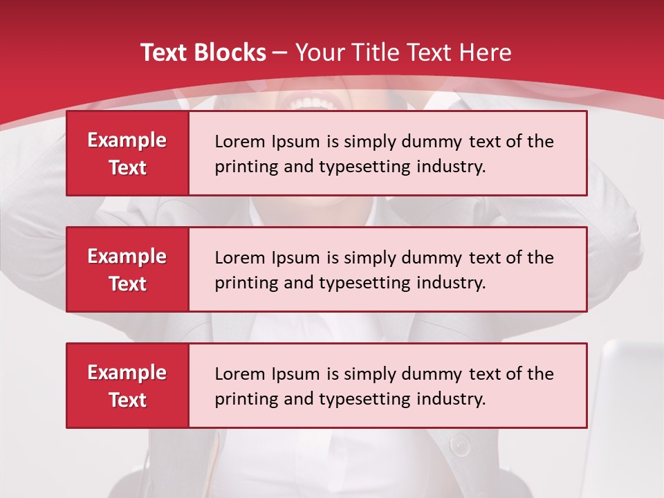 Yelling Brunette Expression PowerPoint Template