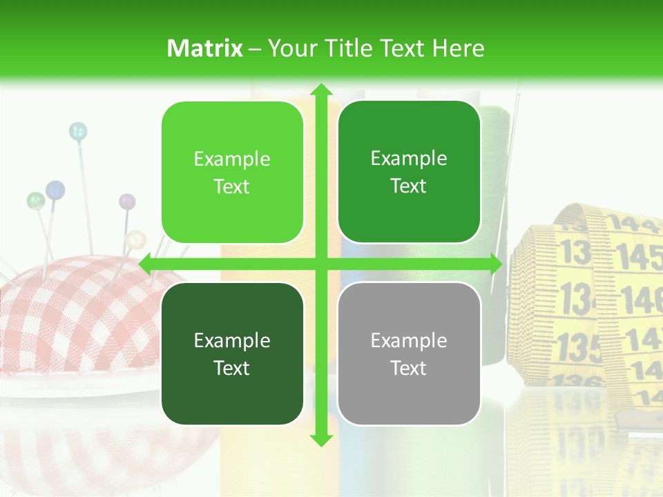 Shining Sewing Fibre PowerPoint Template