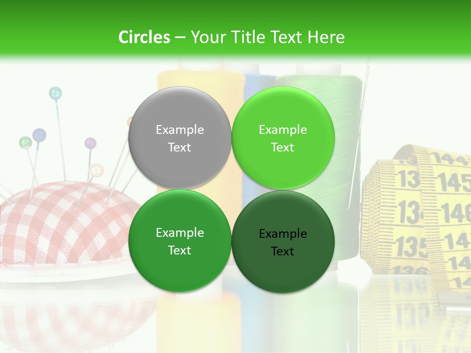 Shining Sewing Fibre PowerPoint Template