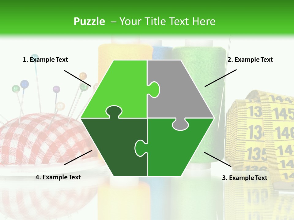 Shining Sewing Fibre PowerPoint Template