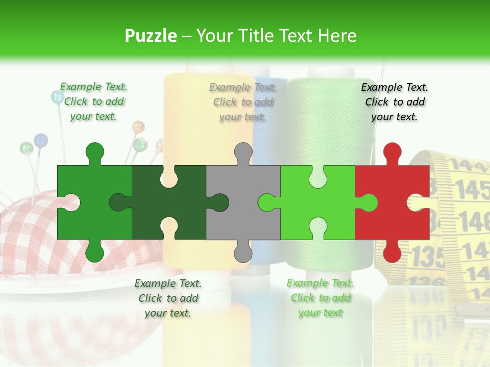 Shining Sewing Fibre PowerPoint Template