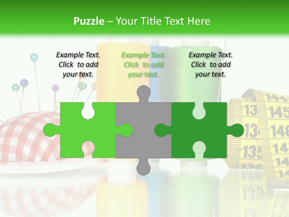 Shining Sewing Fibre PowerPoint Template