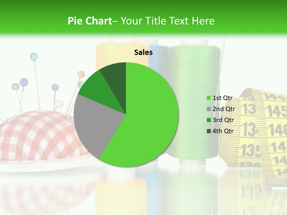 Shining Sewing Fibre PowerPoint Template