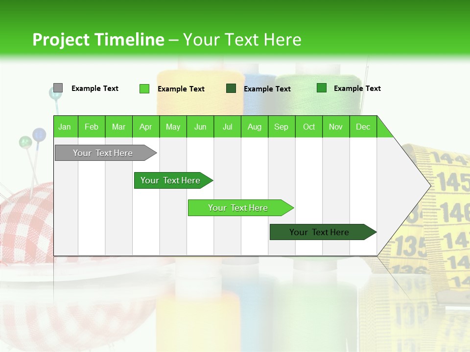 Shining Sewing Fibre PowerPoint Template