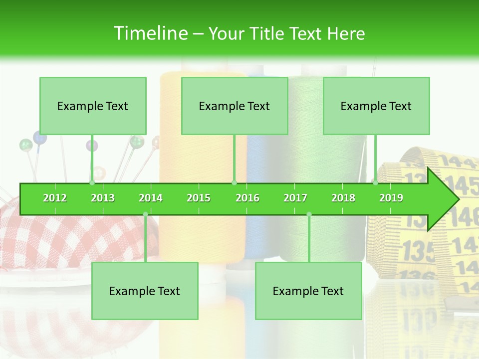 Shining Sewing Fibre PowerPoint Template