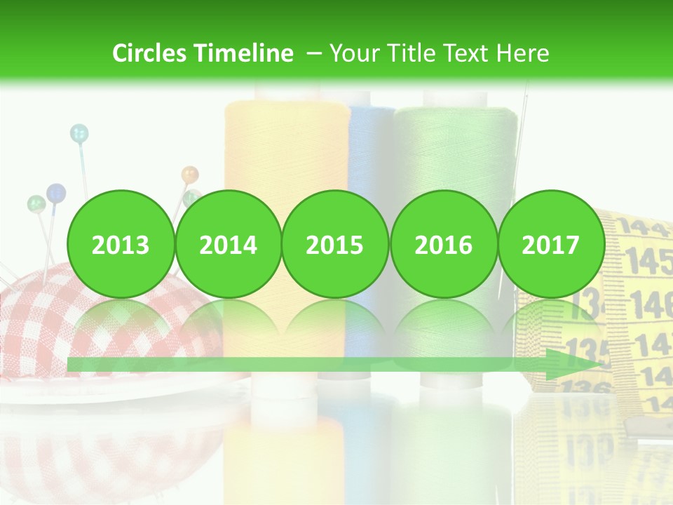 Shining Sewing Fibre PowerPoint Template