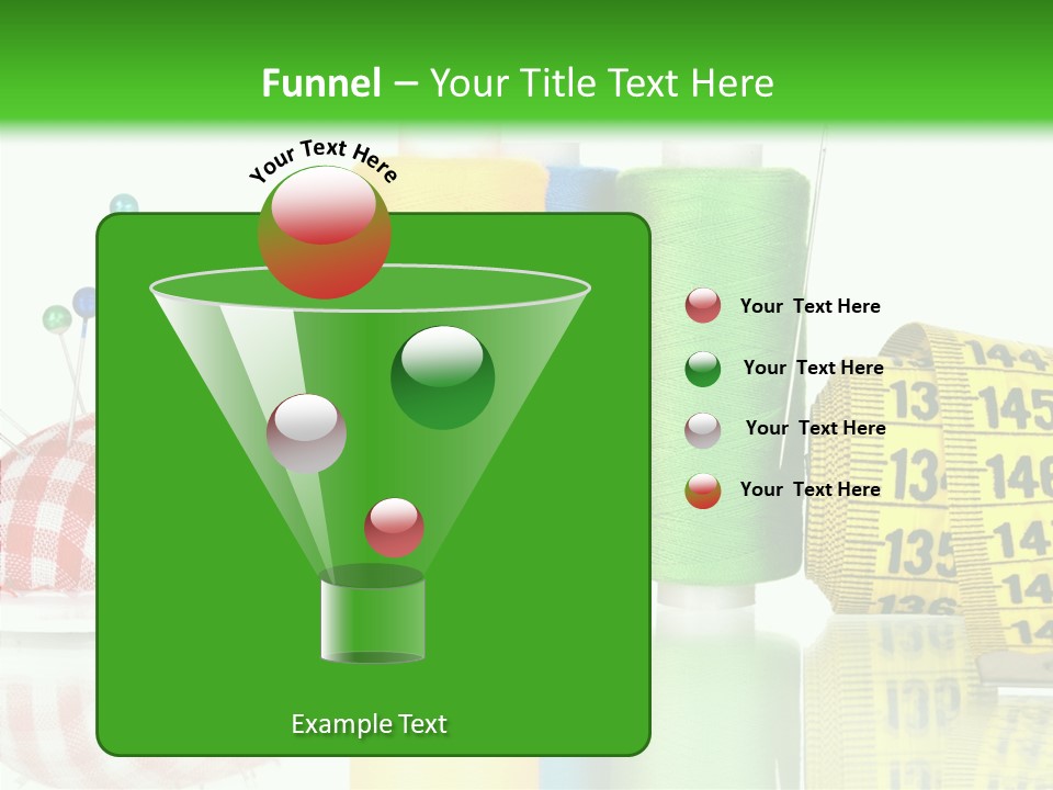 Shining Sewing Fibre PowerPoint Template