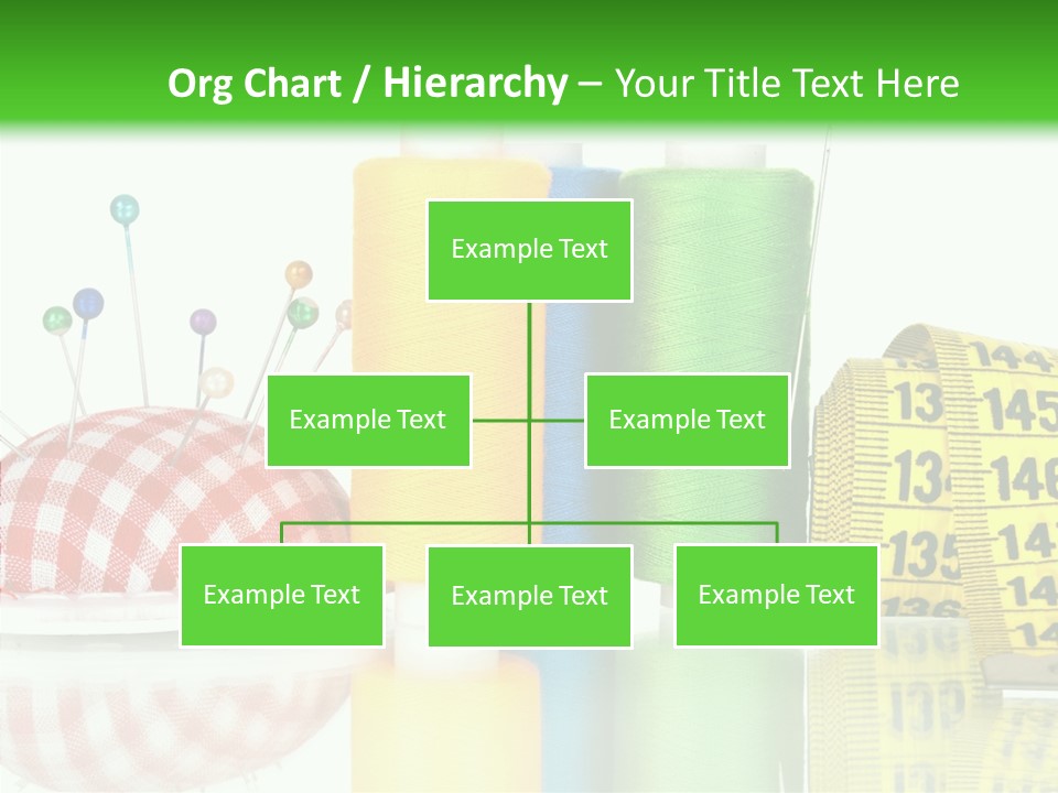 Shining Sewing Fibre PowerPoint Template