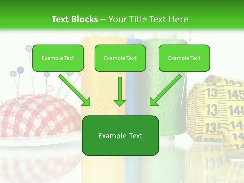 Shining Sewing Fibre PowerPoint Template