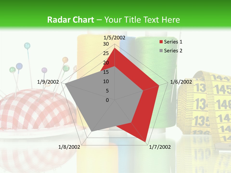 Shining Sewing Fibre PowerPoint Template
