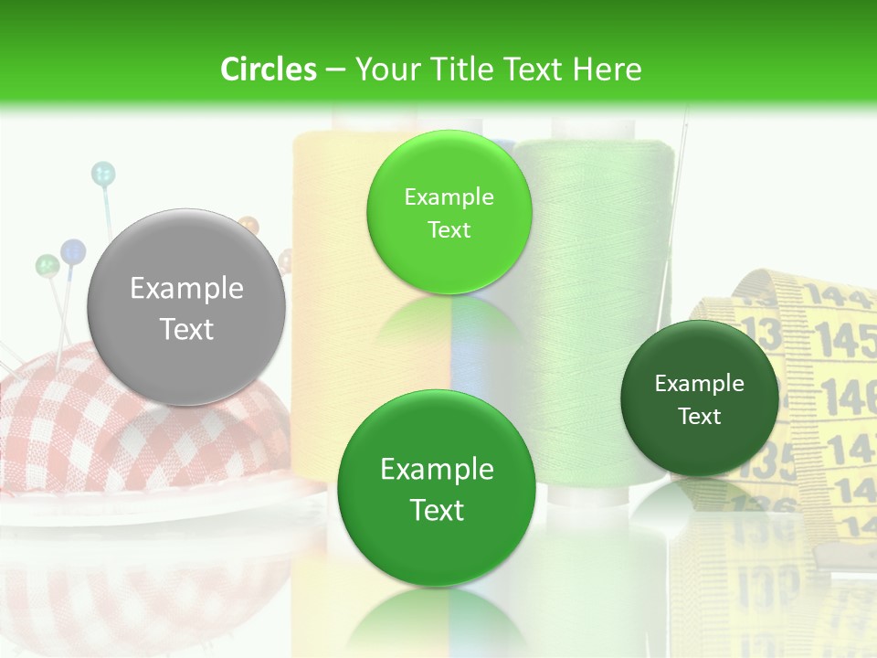 Shining Sewing Fibre PowerPoint Template