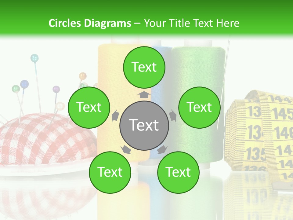 Shining Sewing Fibre PowerPoint Template