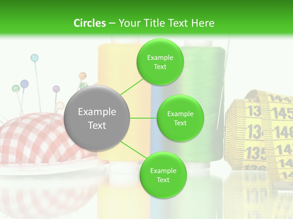 Shining Sewing Fibre PowerPoint Template