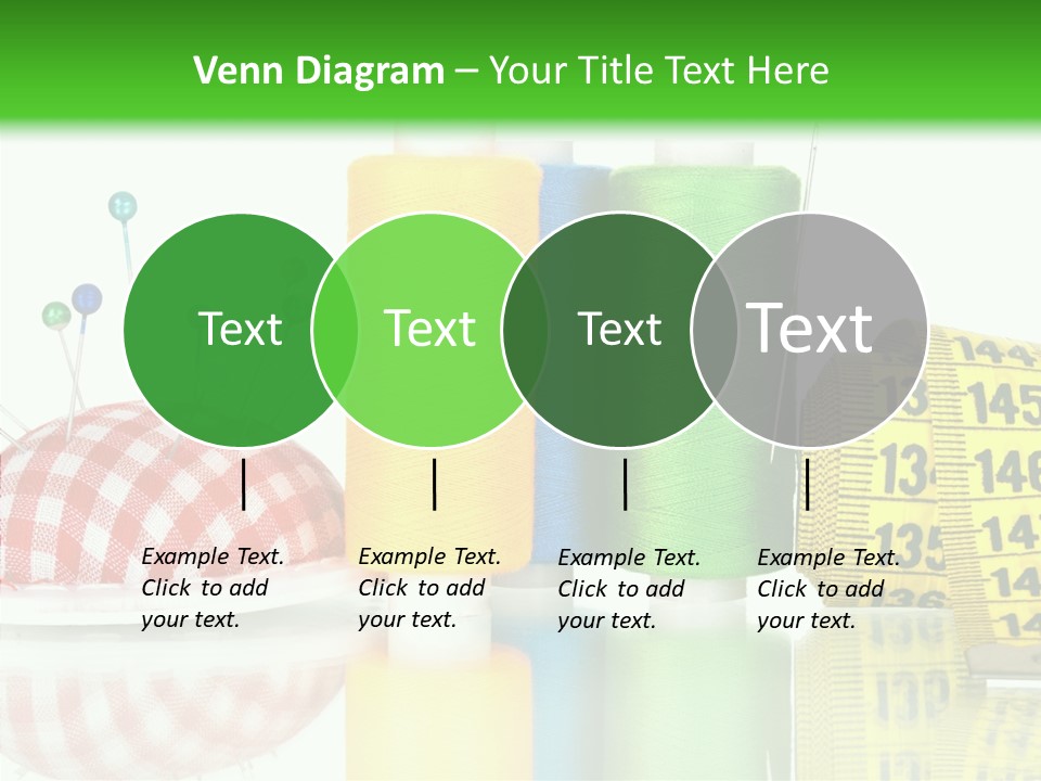 Shining Sewing Fibre PowerPoint Template