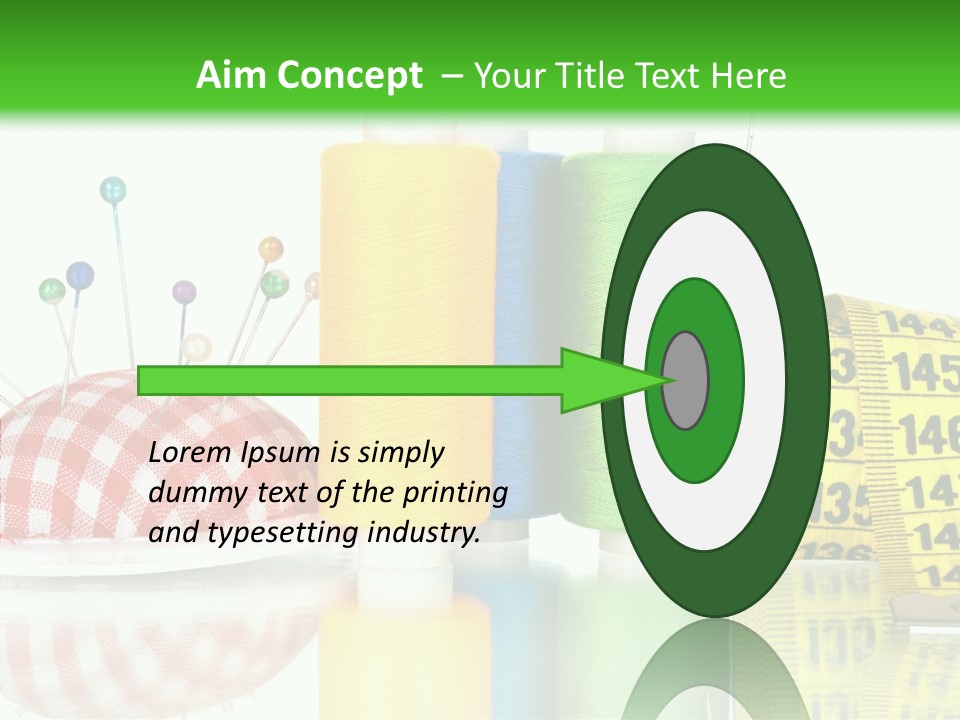 Shining Sewing Fibre PowerPoint Template