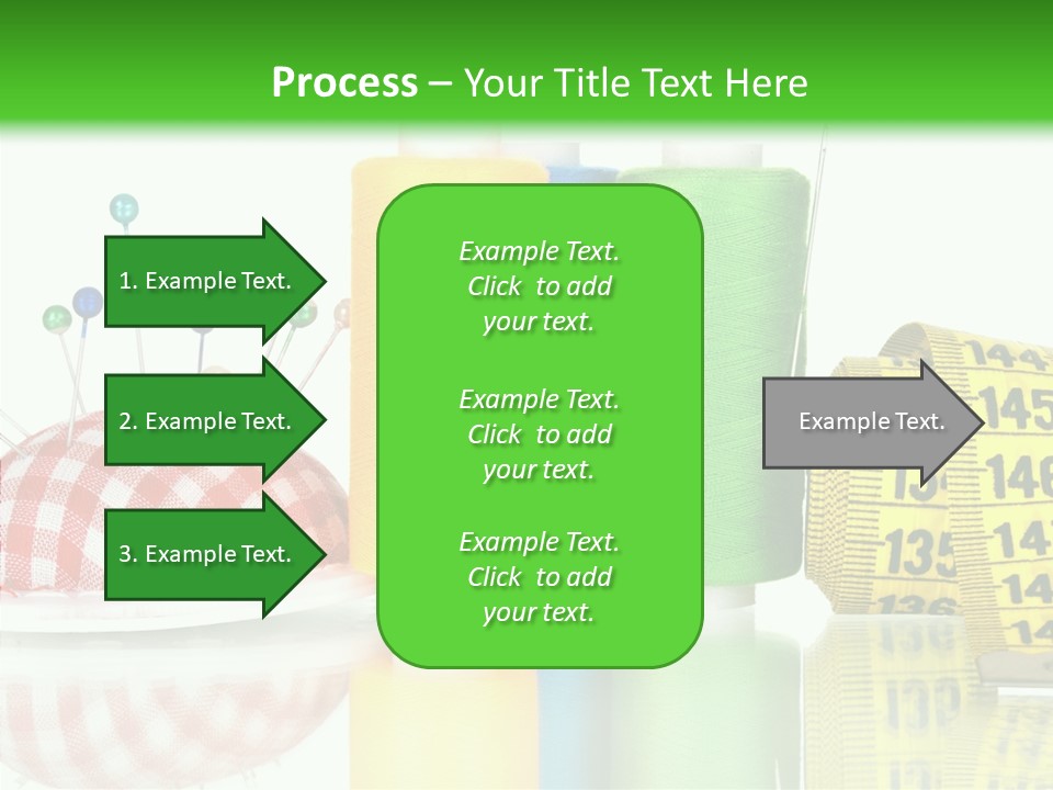 Shining Sewing Fibre PowerPoint Template
