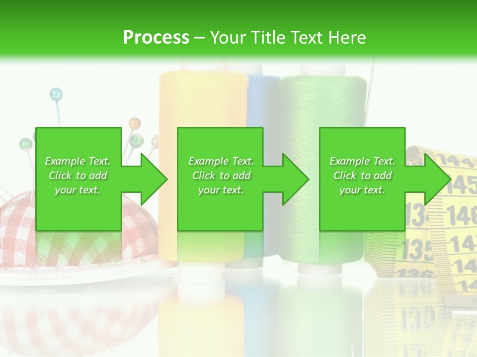 Shining Sewing Fibre PowerPoint Template