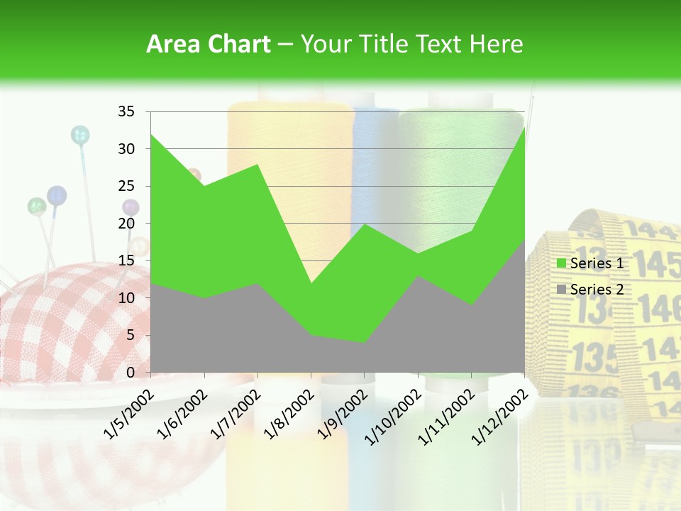 Shining Sewing Fibre PowerPoint Template