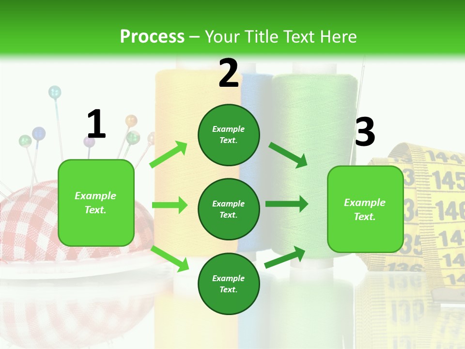 Shining Sewing Fibre PowerPoint Template