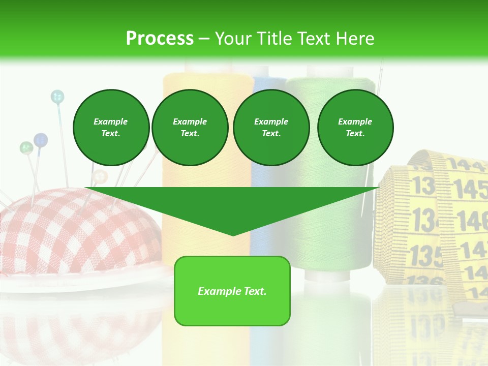 Shining Sewing Fibre PowerPoint Template