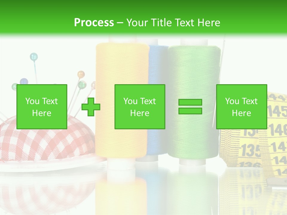 Shining Sewing Fibre PowerPoint Template