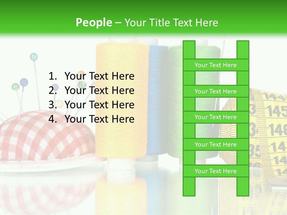 Shining Sewing Fibre PowerPoint Template