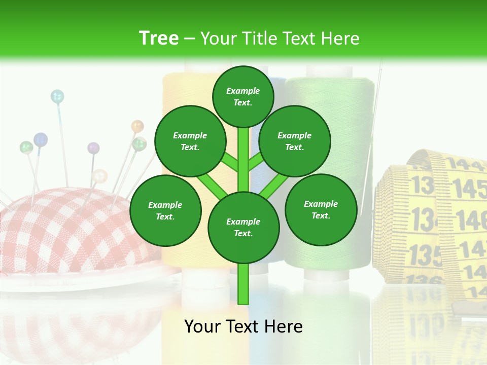 Shining Sewing Fibre PowerPoint Template