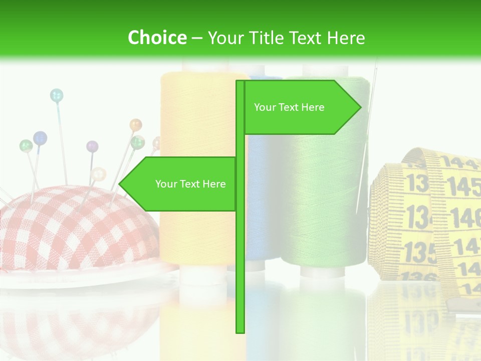 Shining Sewing Fibre PowerPoint Template