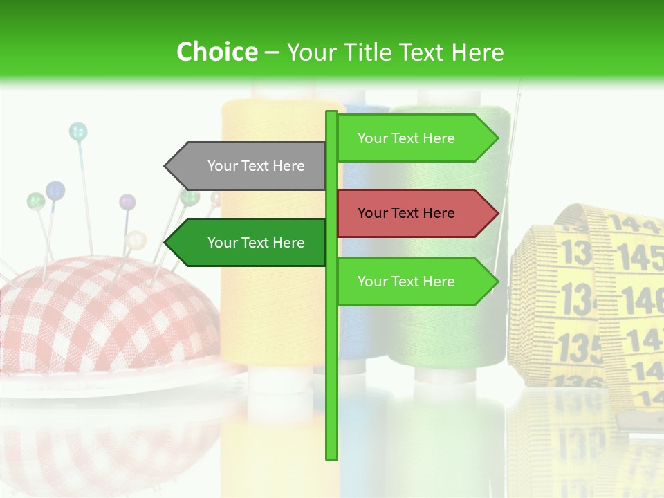 Shining Sewing Fibre PowerPoint Template