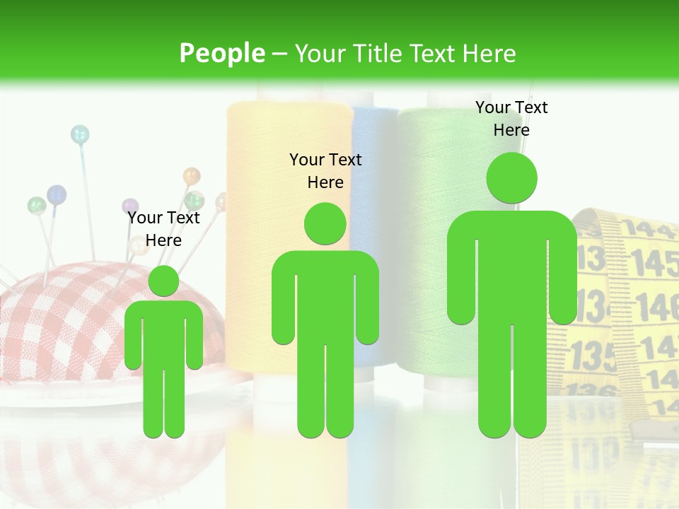 Shining Sewing Fibre PowerPoint Template