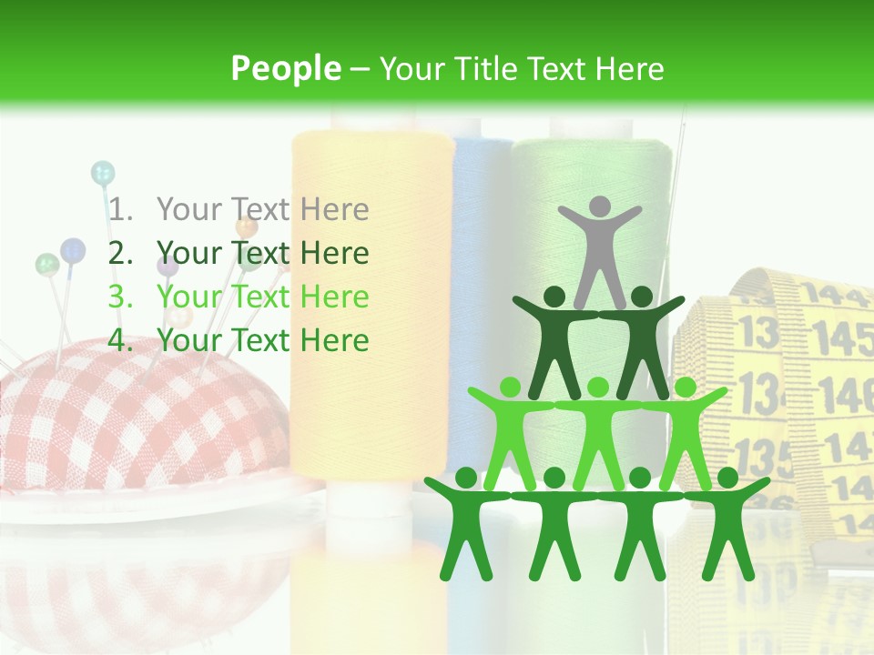 Shining Sewing Fibre PowerPoint Template