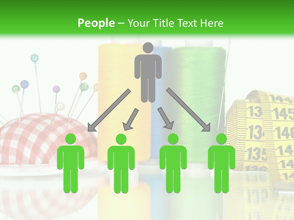 Shining Sewing Fibre PowerPoint Template