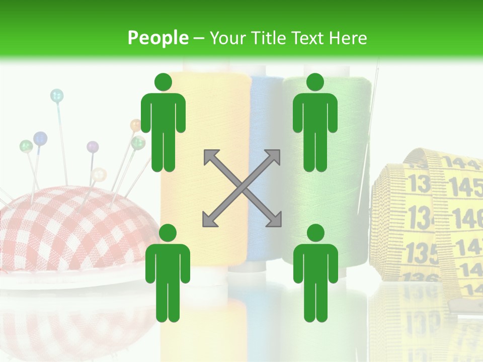 Shining Sewing Fibre PowerPoint Template