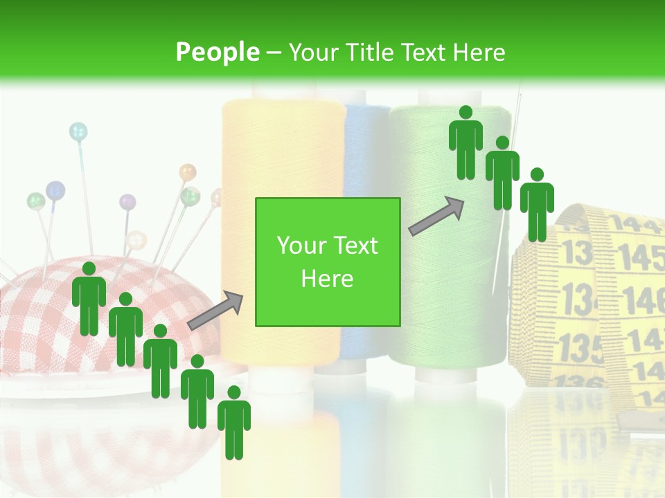 Shining Sewing Fibre PowerPoint Template