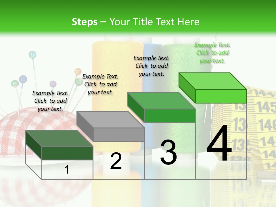 Shining Sewing Fibre PowerPoint Template