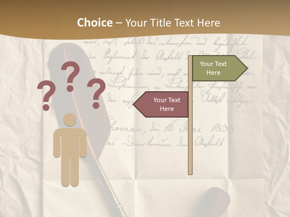 Nobody Sheet Crumpled PowerPoint Template