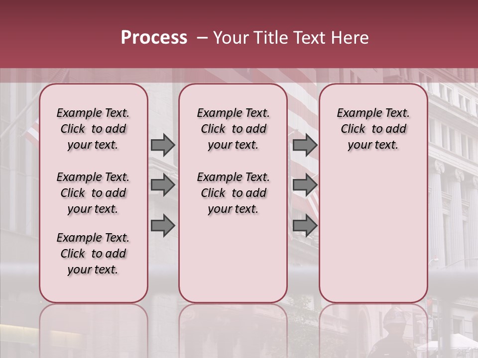 Demonstrator Us Flag Work PowerPoint Template