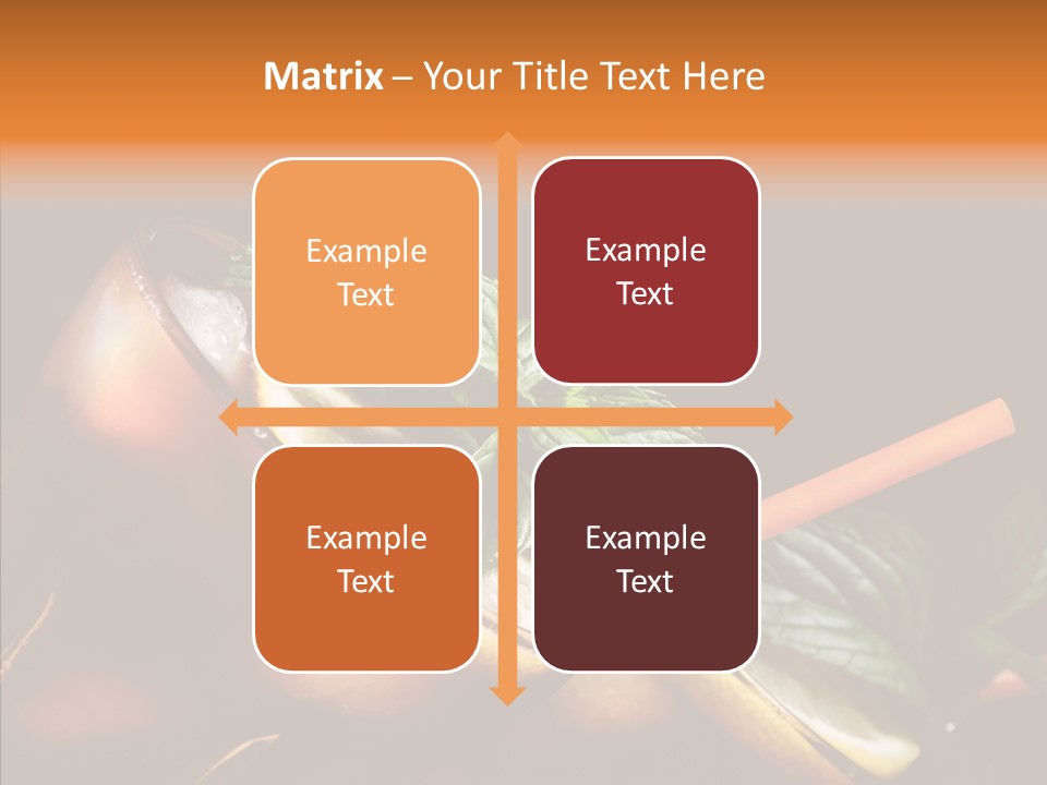 Shot Cola Cube PowerPoint Template