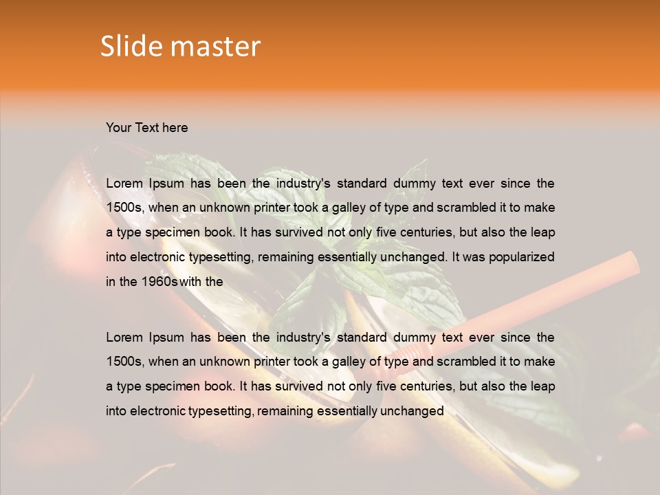 Shot Cola Cube PowerPoint Template