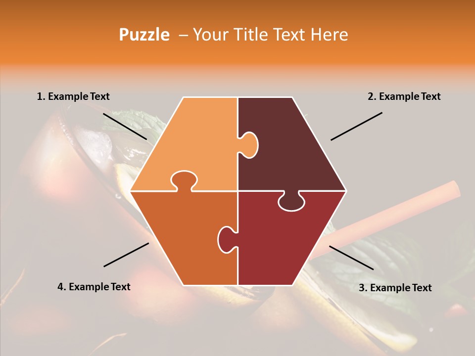 Shot Cola Cube PowerPoint Template