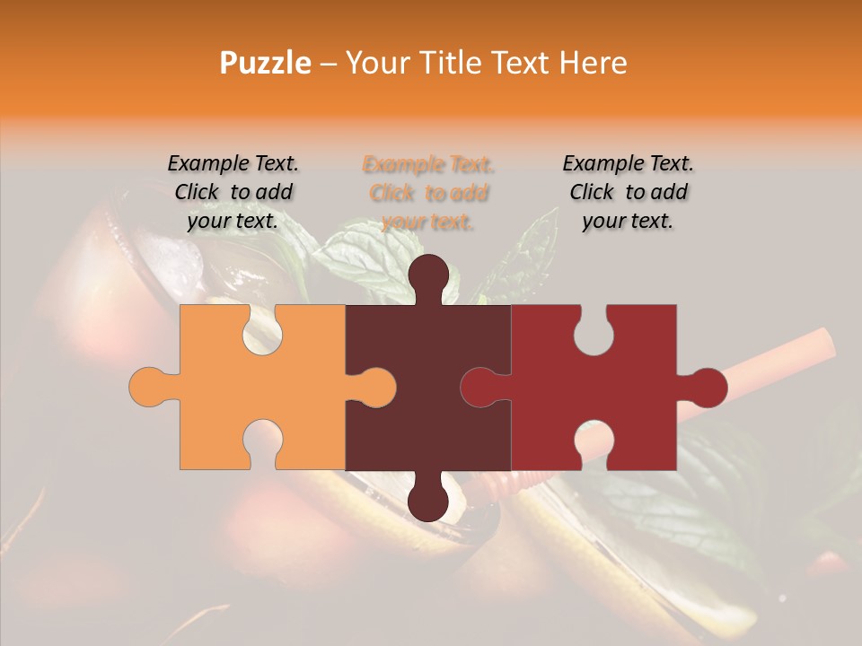 Shot Cola Cube PowerPoint Template