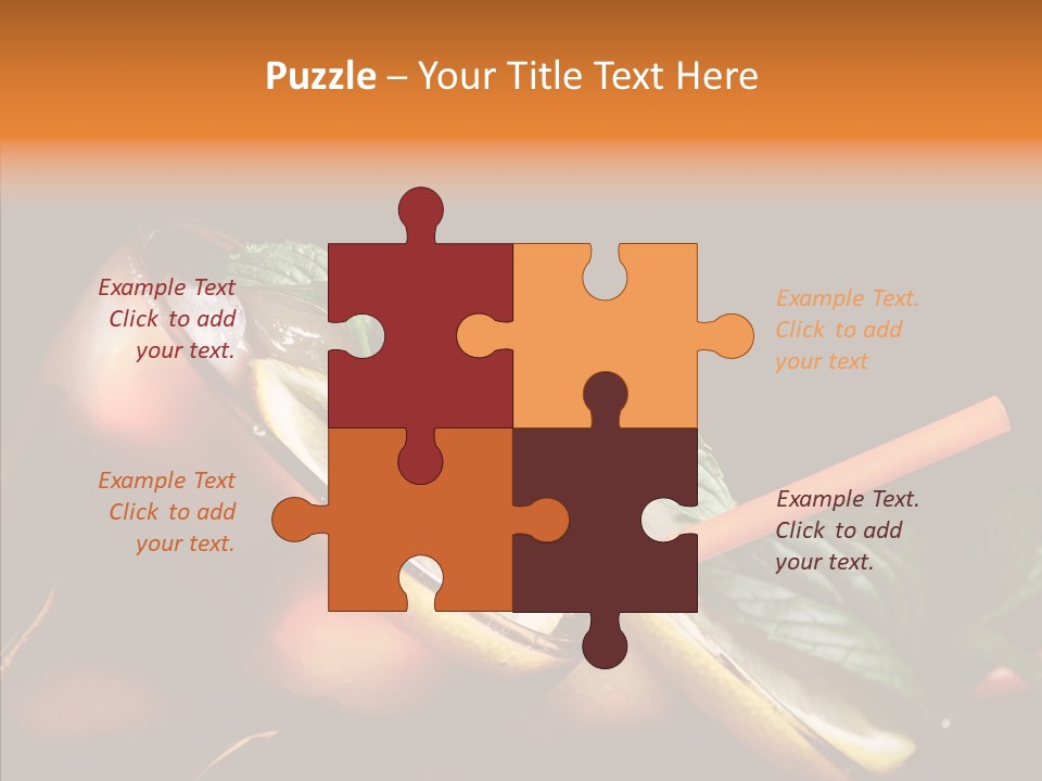 Shot Cola Cube PowerPoint Template