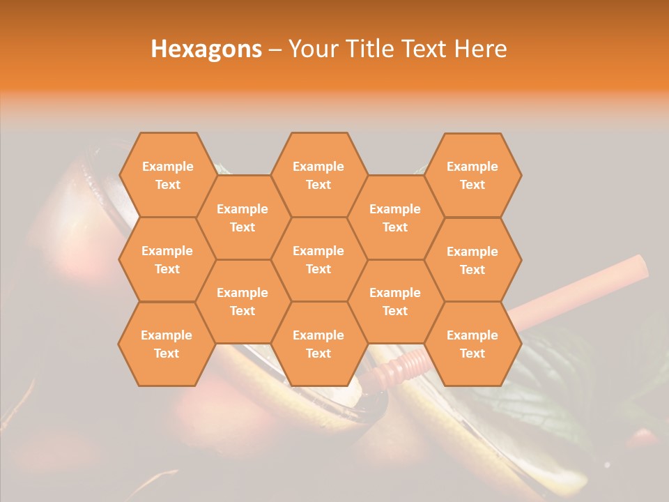 Shot Cola Cube PowerPoint Template