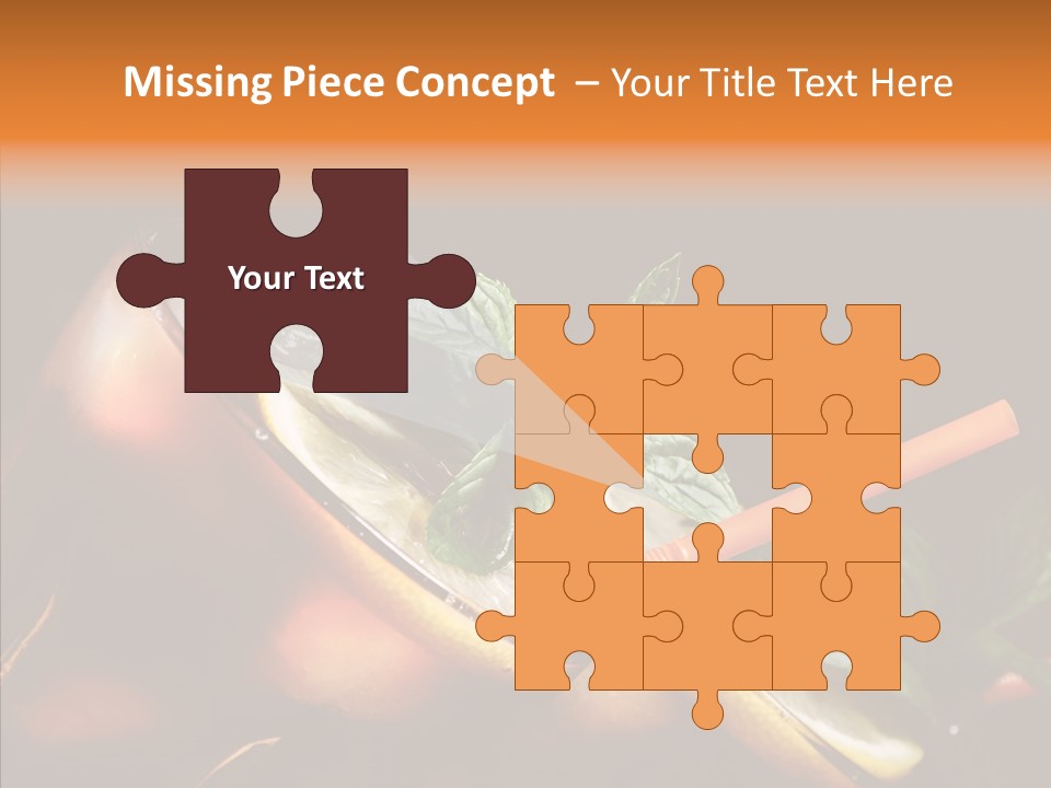 Shot Cola Cube PowerPoint Template