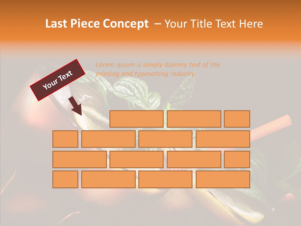 Shot Cola Cube PowerPoint Template