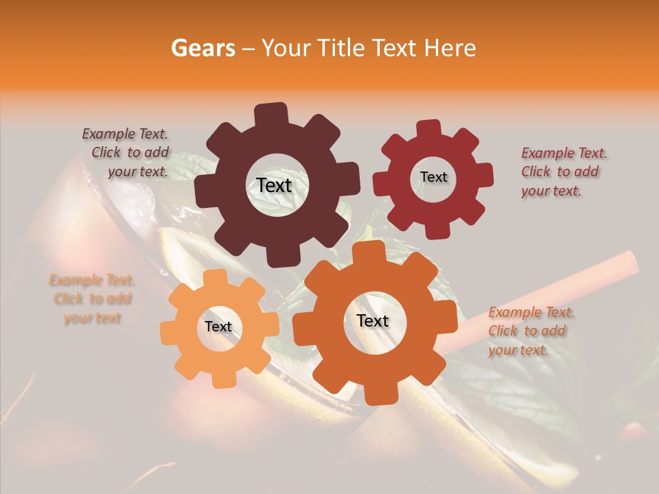 Shot Cola Cube PowerPoint Template