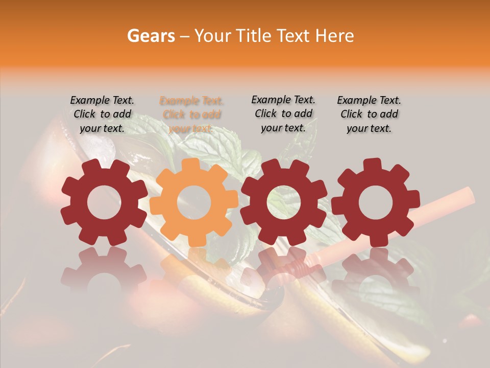 Shot Cola Cube PowerPoint Template