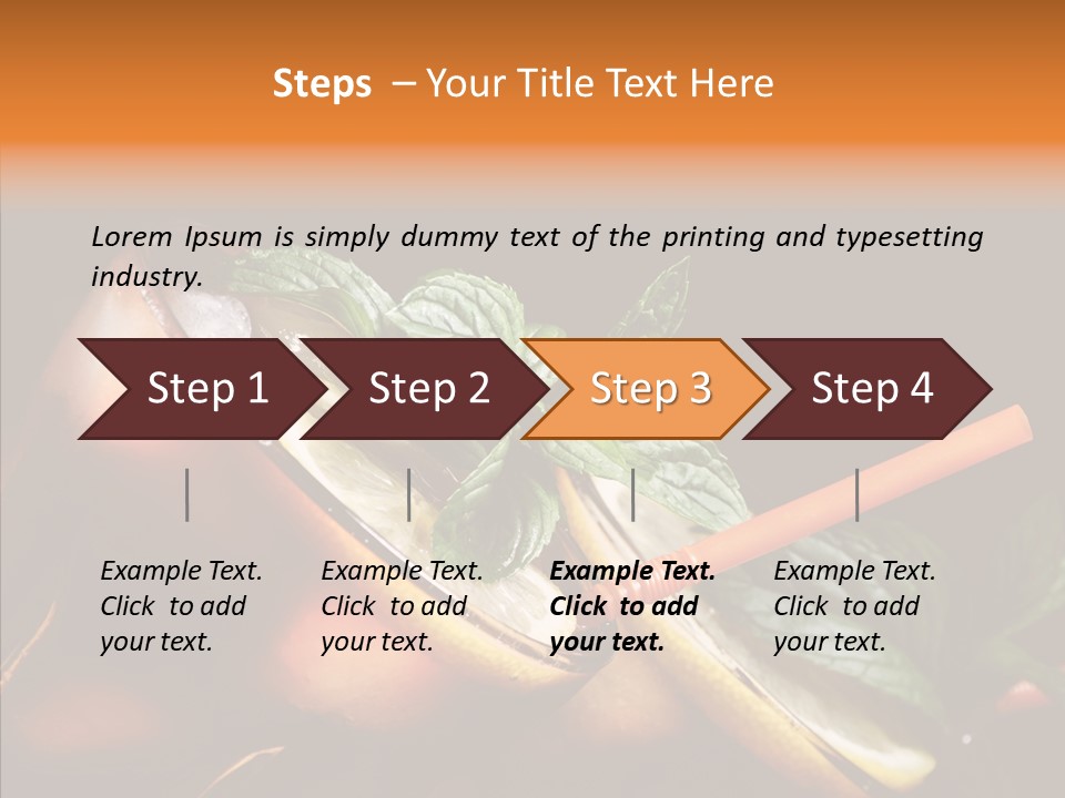 Shot Cola Cube PowerPoint Template