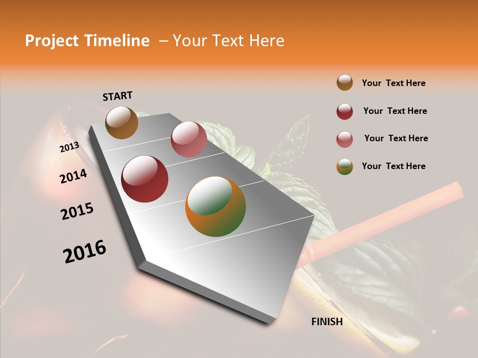 Shot Cola Cube PowerPoint Template