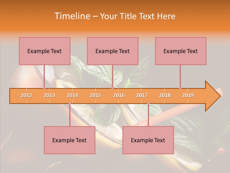 Shot Cola Cube PowerPoint Template